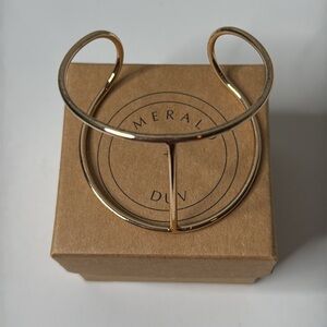 Emerald Duv Joshua Tree Cage Bracelet Gold Plated NWT